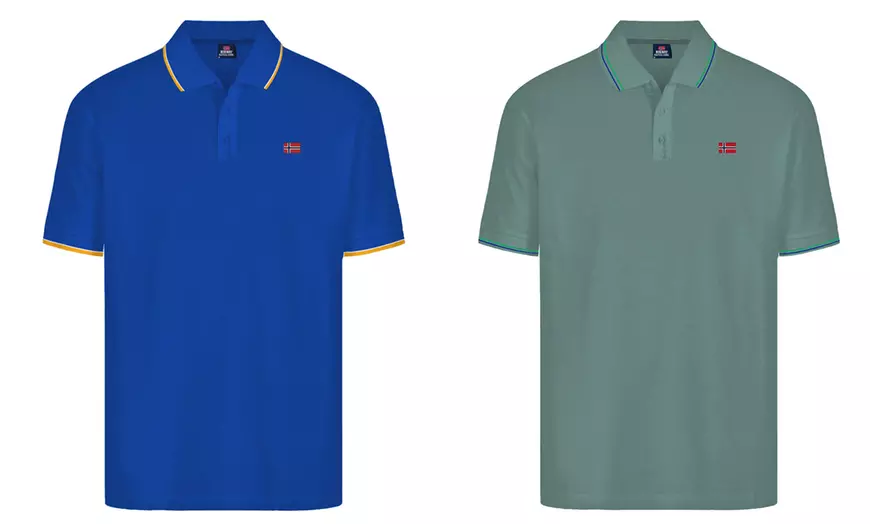 Image 3: Set di 2 polo da uomo Norway