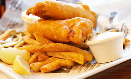 Pub Food and Drinks at The Burbs Pub & Eatery (Half Off). Two Options Available. - Primary Image