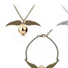 Image 2: Snitch Inspired Necklace and Bracelet Set