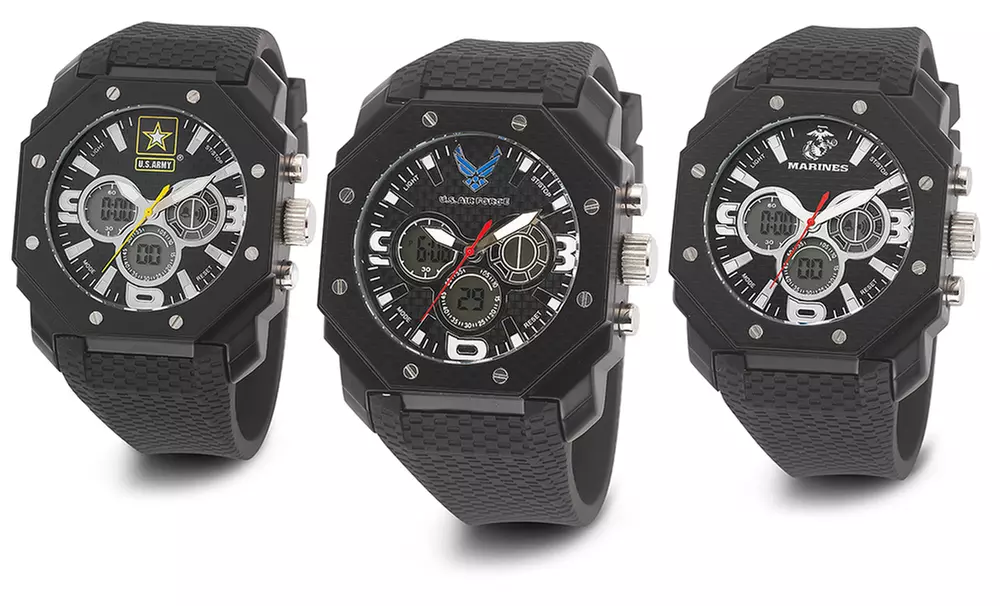Wrist Armor US Military Chronograph Watch for the Air Force, Army, Marine Corps, or Navy. Free Returns. - Primary Image