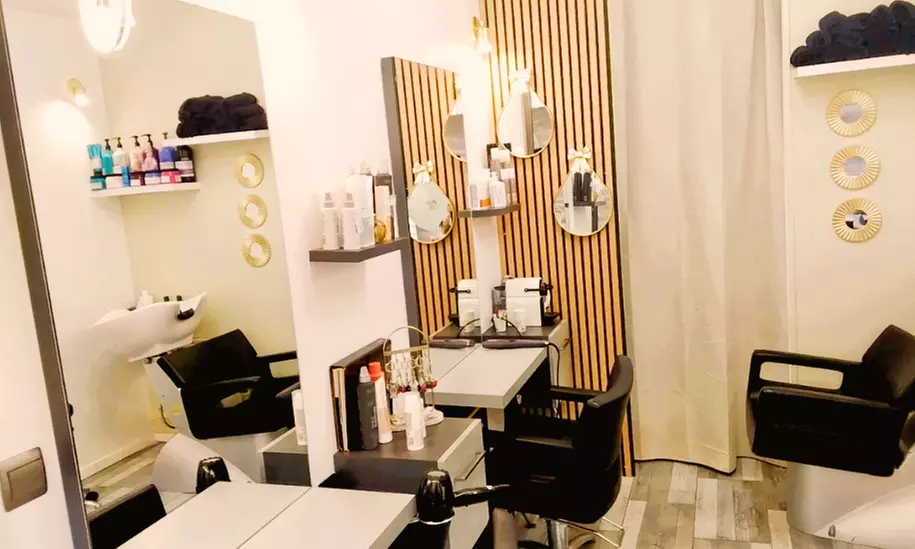 Shampoing, coupe et brushing avec coloration ou balayage