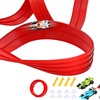 Image 1: Five Meter DIY Flexible Car Track Racing Set for Indoor Outdoor Play