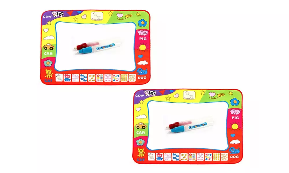 Kids’ Magic Doodle Mat and Water Pen Set x1, or x2 Options