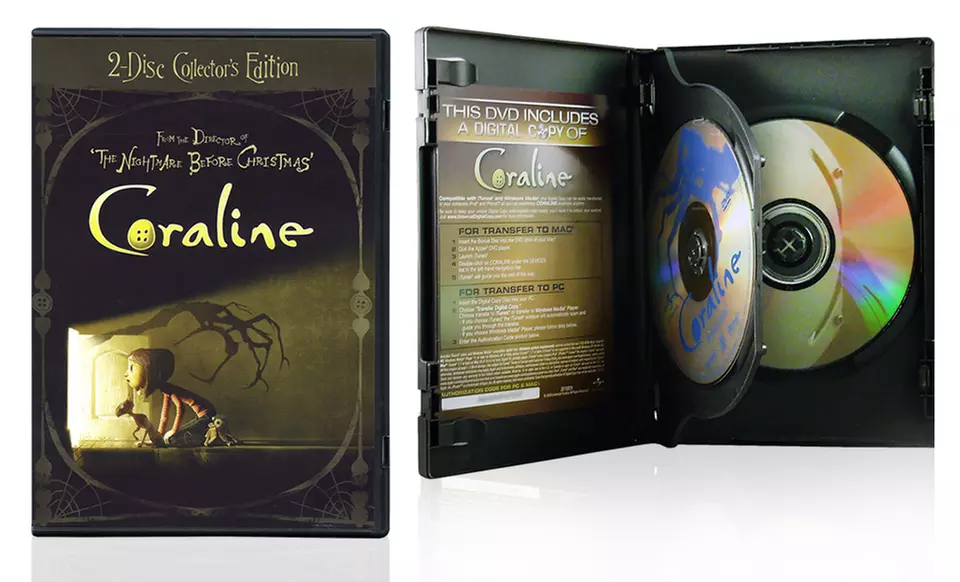 Coraline Collector's Edition Blu-Ray and DVD Combo Pack - Second Medium