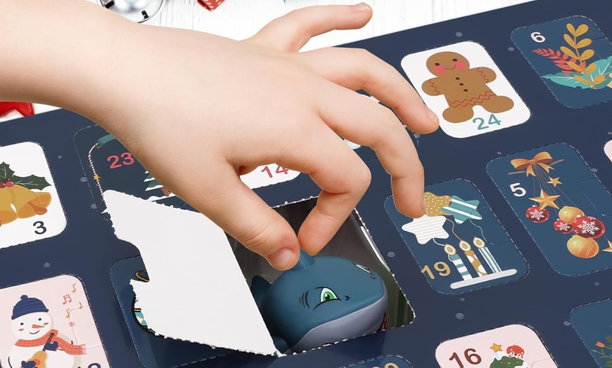 Image 3: Christmas Pull-back Car Toys Advent Calendar 