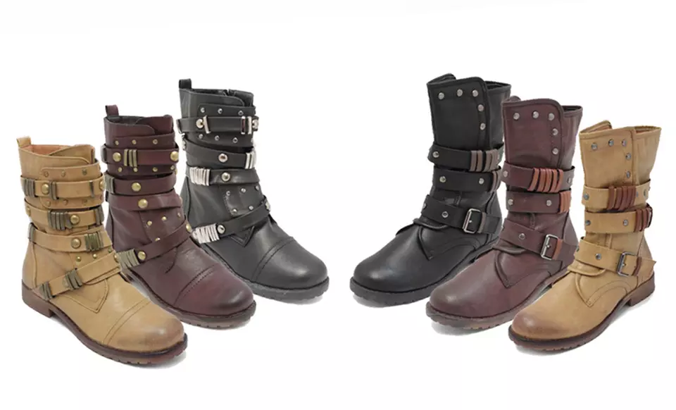 Bucco Afris & Mairo Moto Boots. Multiple Styles, Colors, and Sizes Available. - Primary Image