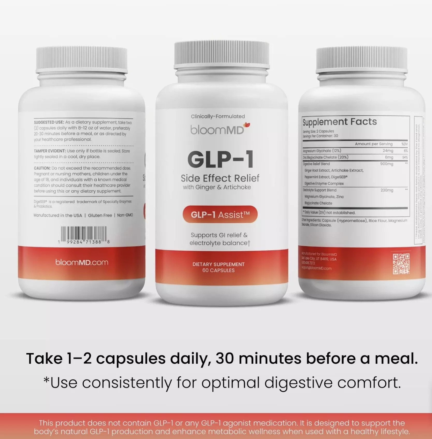 GLP-1 Natural Booster or Side Effect Relief Wellness Package - BloomMD