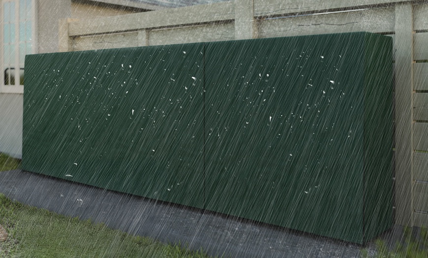 Image 8: Outsunny Metal Firewood Rack Log Holder