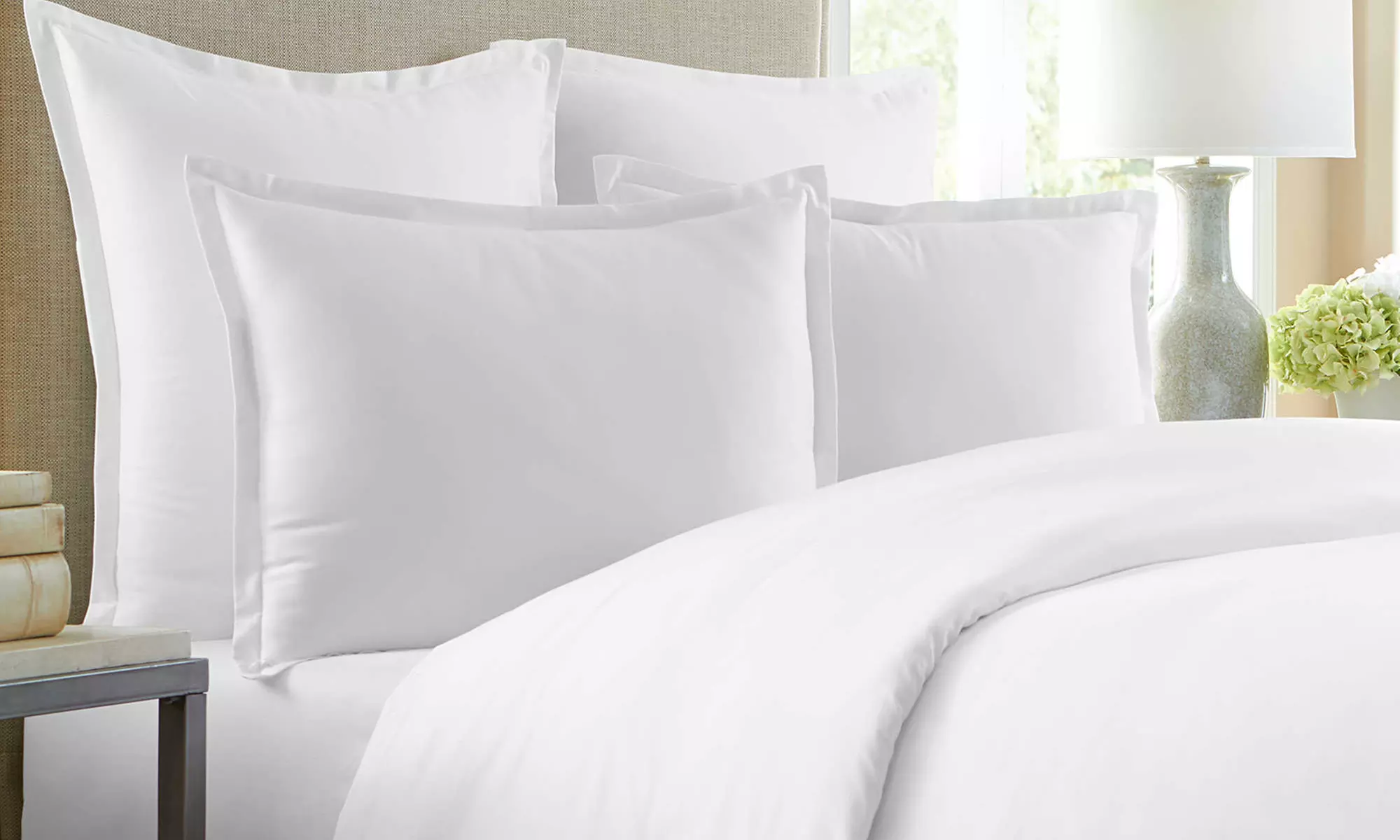 1000-Thread-Count Cotton Duvet Cover Set (3-Piece) - Primary Image