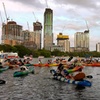 Image 7:  Choice of Kayak or Paddleboading Bat Tour by Longhorn Kayak Tours