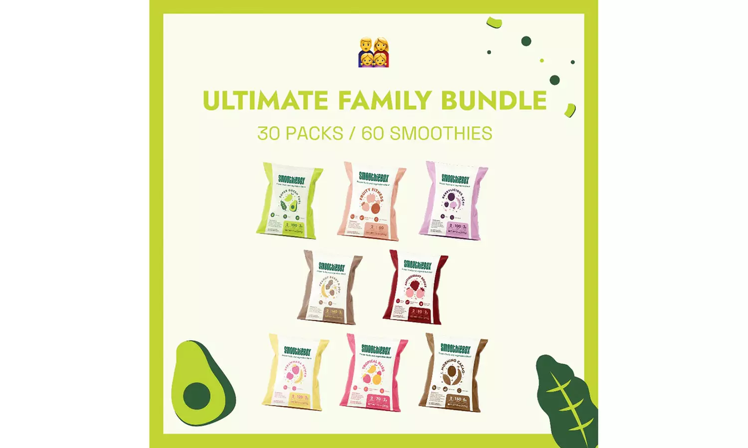 SmoothieBox: Grab Fill-the-Freezer Kits, Berry Best, & Daily Vitality Bundles! Organic, Healthy Pre-Portioned Smoothies