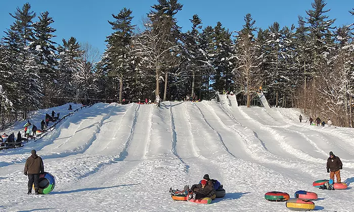 One All-Day Snow Tubing Pass for Two or a Family of Four at Domaine de L'Ange-Gardien (Up to 41% Off) - Primary Image