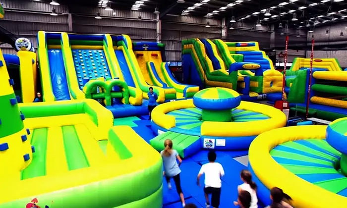 Bounce into Fun: Two-Hour Entry for upto Four People to Inflatable World for the Whole Family (Up To 44% Off) - Primary Image