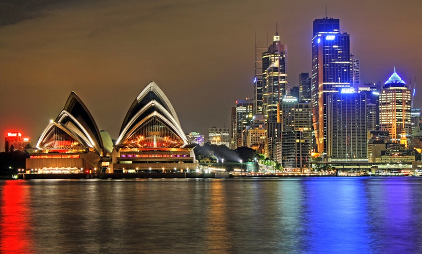 Image 1: Escape the Crowds with a 20-Min Sydney Harbour Vivid Cruise Experience