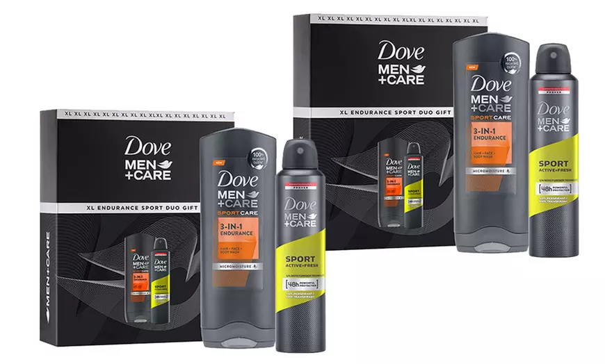 Image 3: 1, 2 of 3 Dove Men+Care XL Endurance Sport Duo Cadeausets