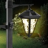 Image 12: One or Two 1.4m Twin-Head Solar Warm White LED Lamp Post Lights