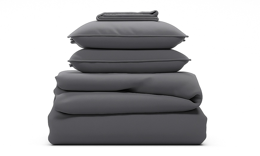 Image 4: Juego de cama gris pizara, Sampur