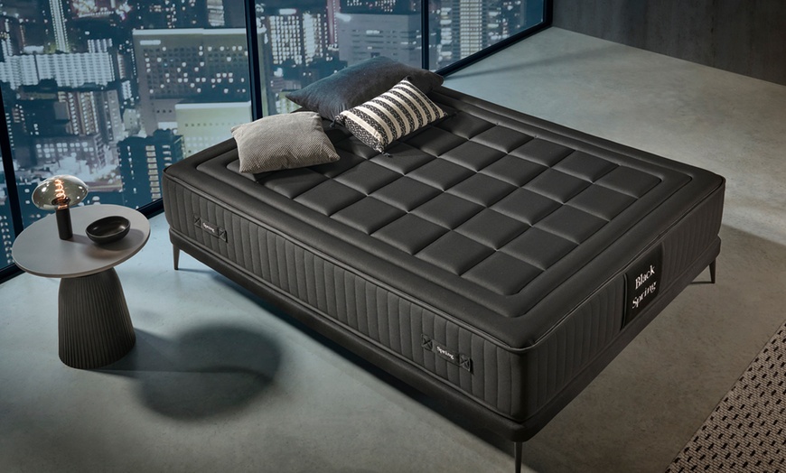 Image 4: Matelas King Noir 30cm à Ressorts Ensachés