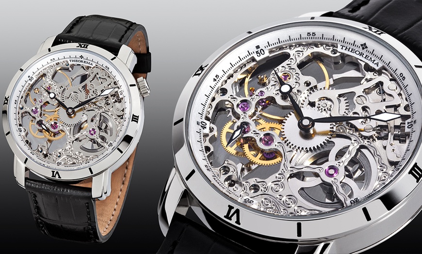 Image 4: Men's Theorema Rio Skeleton Watch