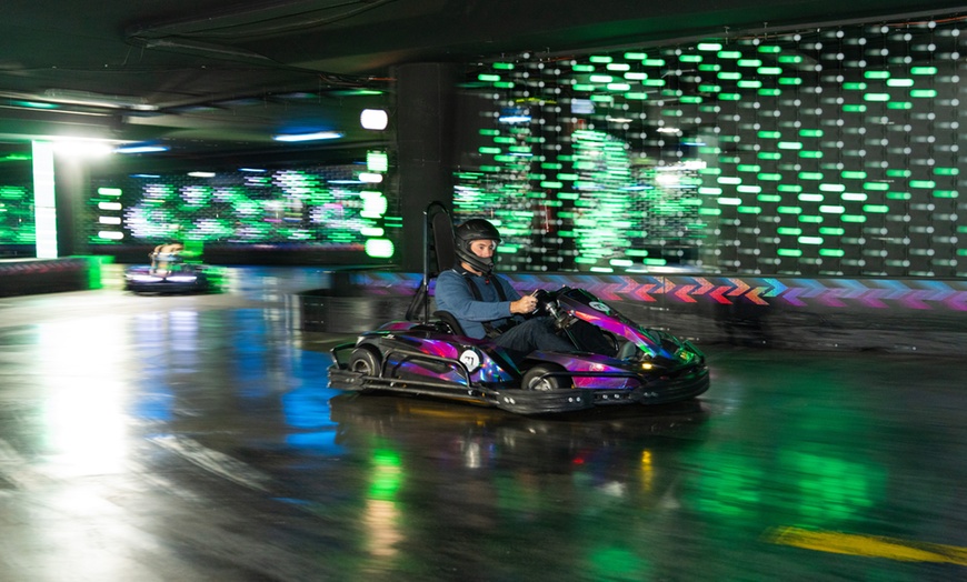 Image 3: Up to $200 to Spend at AU's Longest Indoor Electric Go-Kart Track