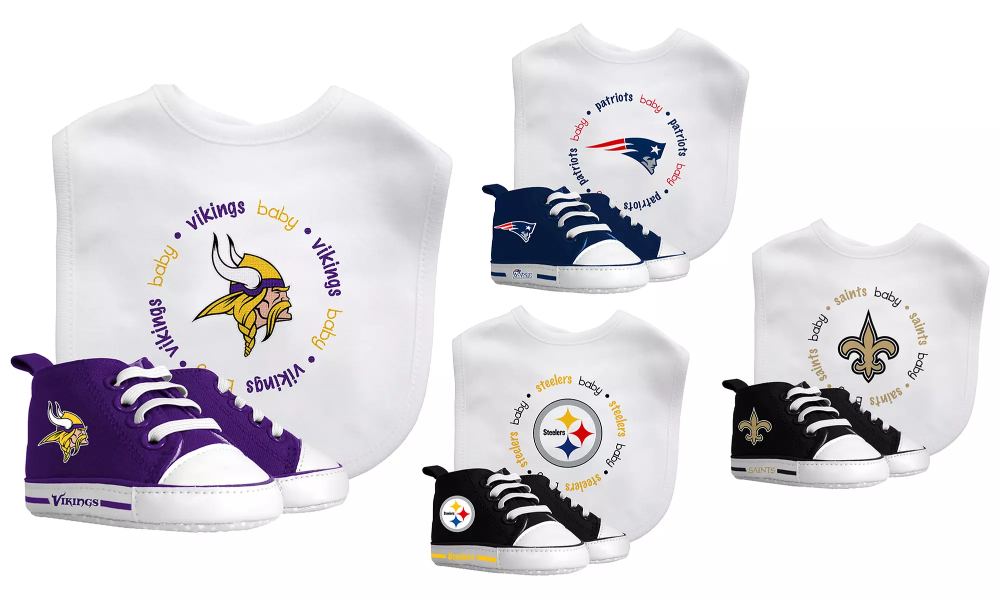 Baby Fanatic NFL Bib and Infant's Shoe Set - Primary Image