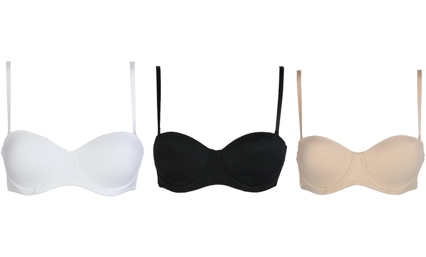 Image 3: 1 o 3 reggiseni a fascia Infiore