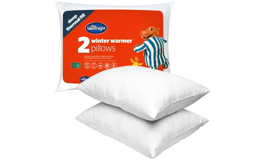 Image 1: Silentnight Two Winter Warmer Pillows
