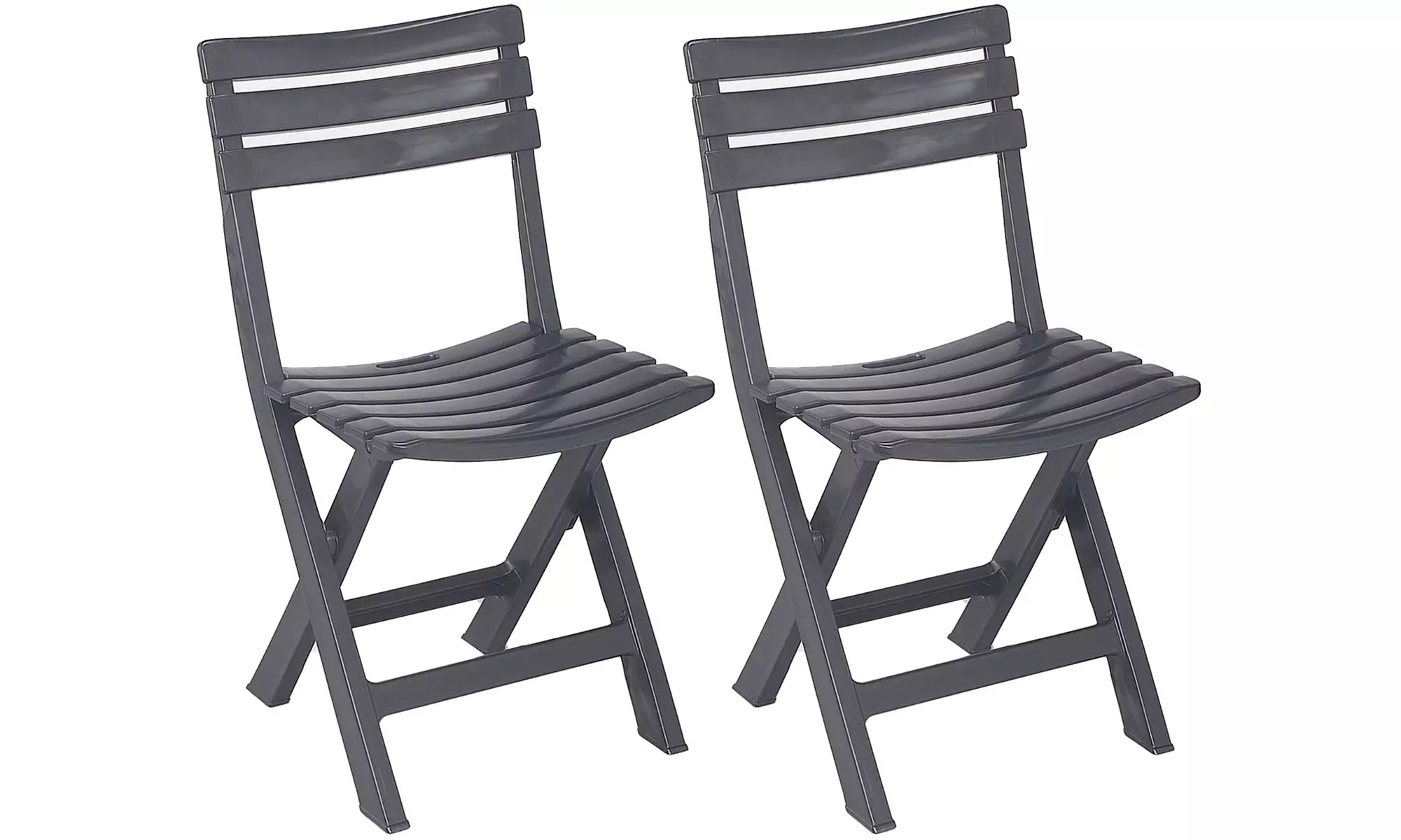 Set 2 sedie pieghevoli in polipropilene, con spedizione gratuita - Primary Image