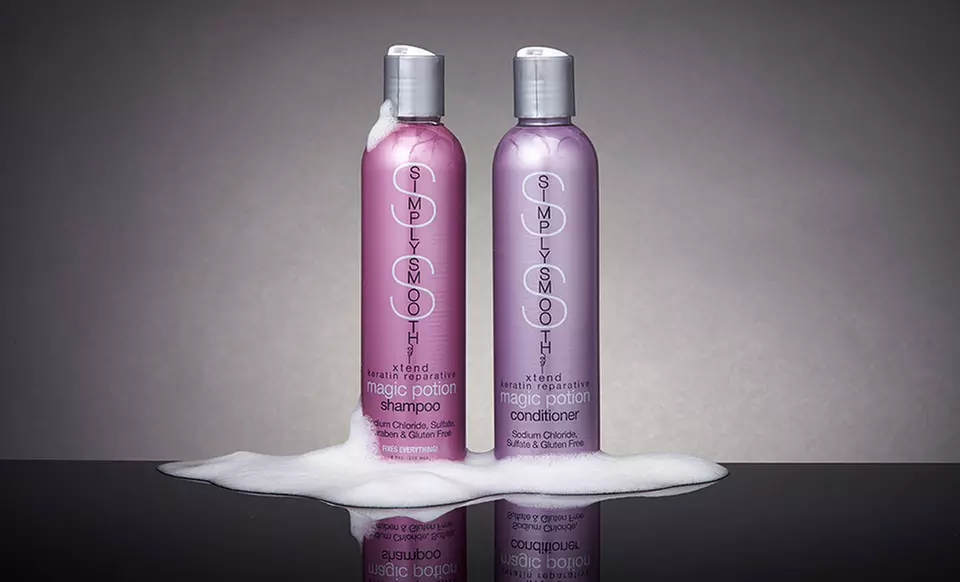 $29.99 for Simply Smooth Xtend Keratin Reparative Shampoo and Conditioner ($49.8 List Price). Free Shipping. - Primary Image