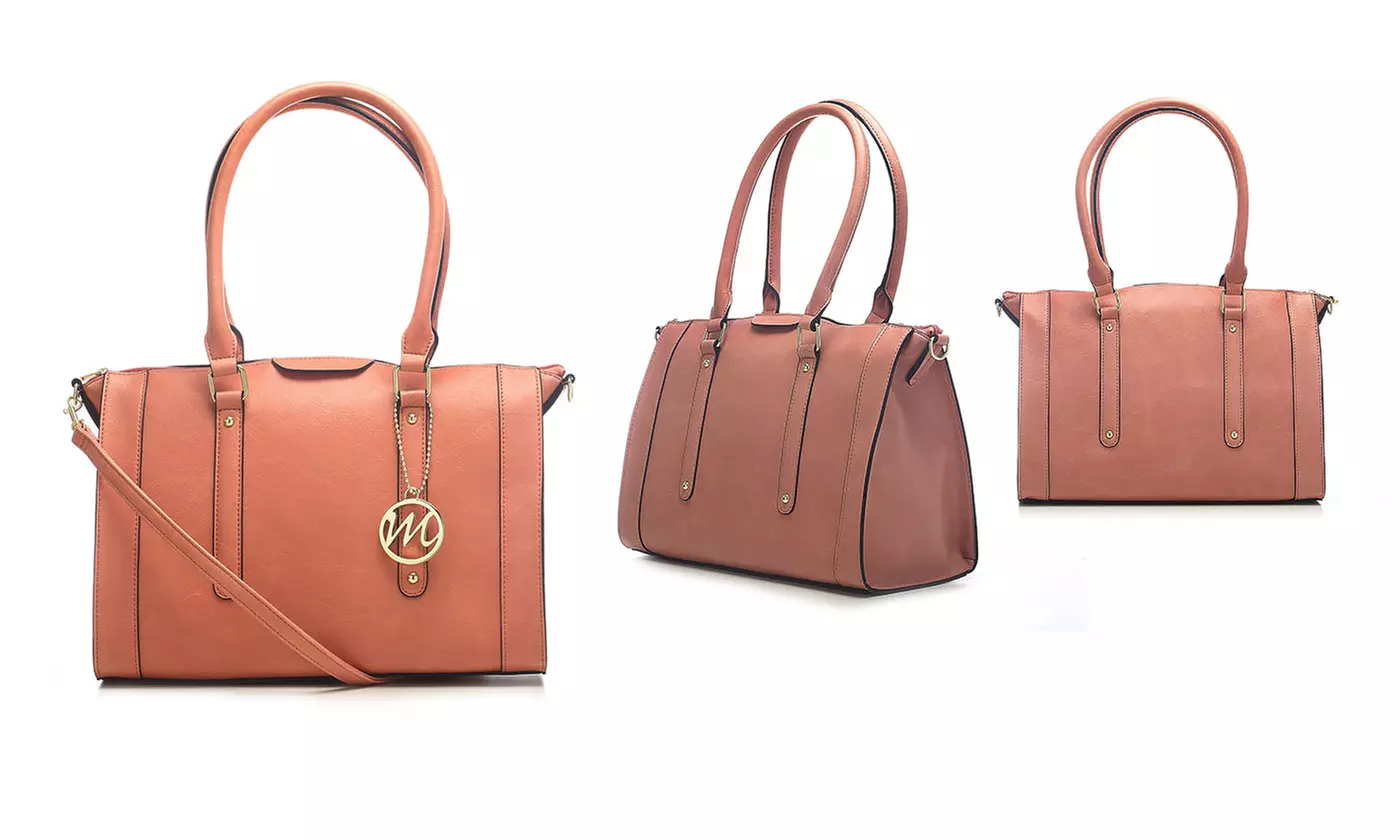 Jolene Satchel with Detachable Shoulder Strap - Second Medium