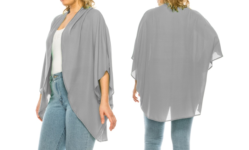 Image 5: MOA Collection Women's Loose Fit Cardigan Sweater