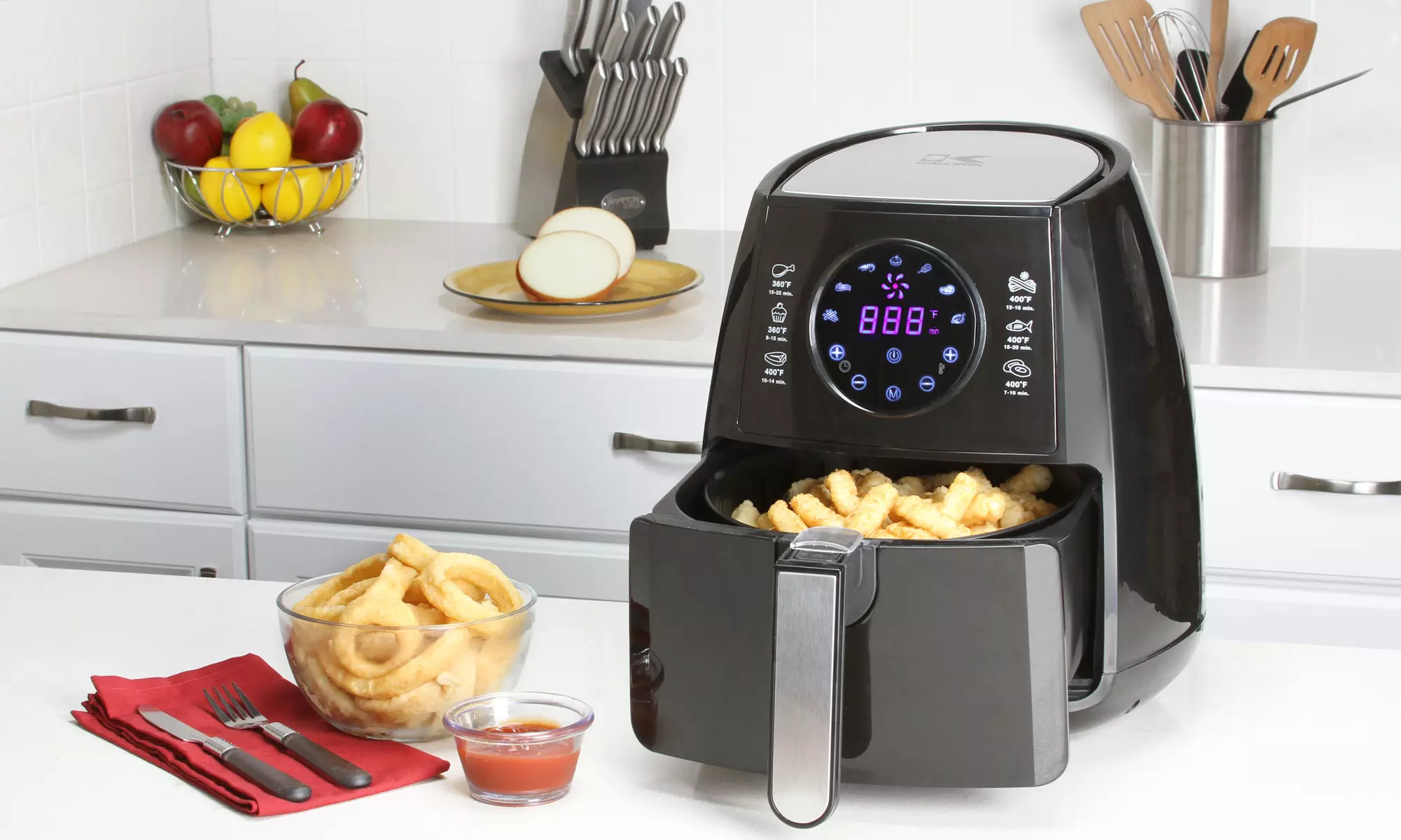 Kalorik 3.0L Family Size Airfryer with Dual Layer Rack - Primary Image