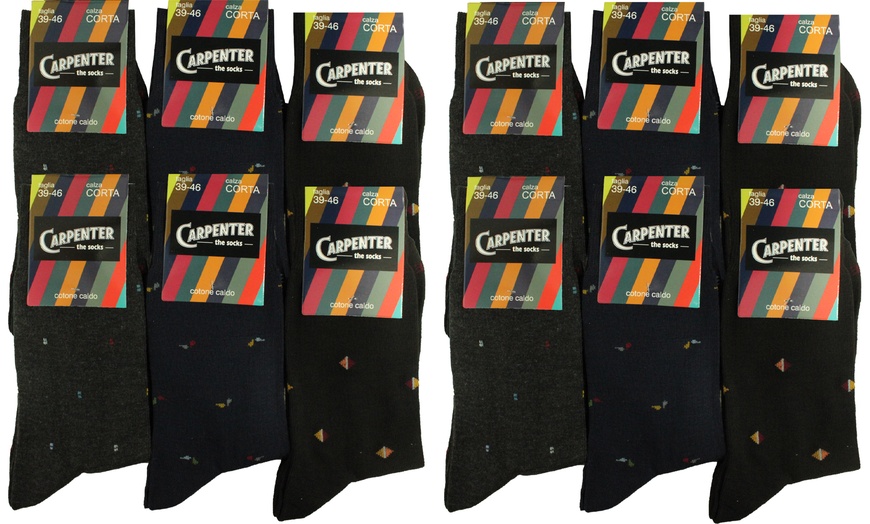 Image 26: Carpenter 6er- oder 12-Pack kurze oder lange Herren-Socken