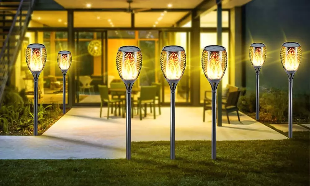 2x, 4x oder 8x Solar-Flammen-Licht