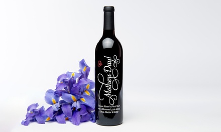 One Custom Etched Bottle of Wine (Shipping Not Included) - Custom Etched Bottle of Wine with Gift Set Options at Etchedwine.com
