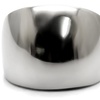 Image 3: Womens High Polished Stainless Steel Classic Tapered Band Fashion Ring