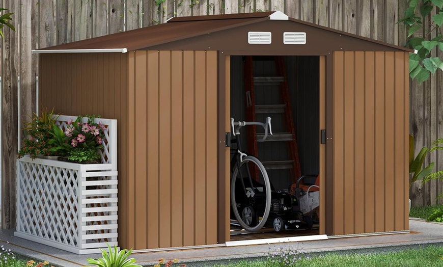 Image 9: Outsunny Garden Storage Shed