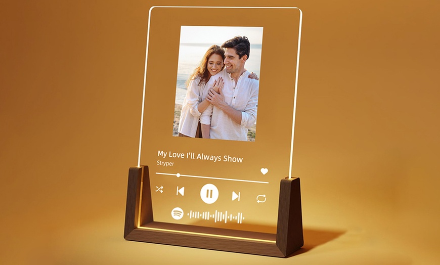 Image 5: Custom Song Photo Plaques - Perfect Holiday Gift (Up to 83% Off)