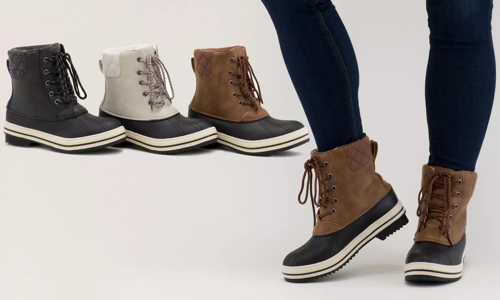 Sociology Amber Padded Cuff Low Mid Calf Weather Boot  | Groupon Exclusive (Sizes 6, 7, 9) - Primary Image