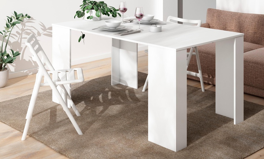 Image 31: Extendable Console Table for 8 Diners