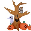 Image 9: HomCom Halloween Inflatable Tree with LED Lights