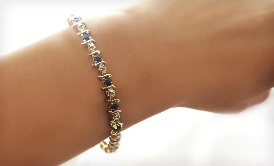 Sapphire Earrings, Necklaces, and Bracelets (Up to 84% Off). Multiple Options Available. Free Shipping. - Second Medium