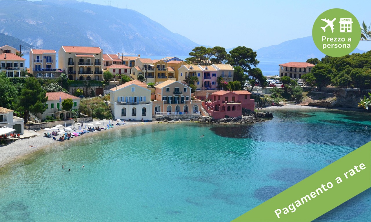 ✈ Cefalonia, Estate 2026: Volo diretto più 7 notti in hotel a rate