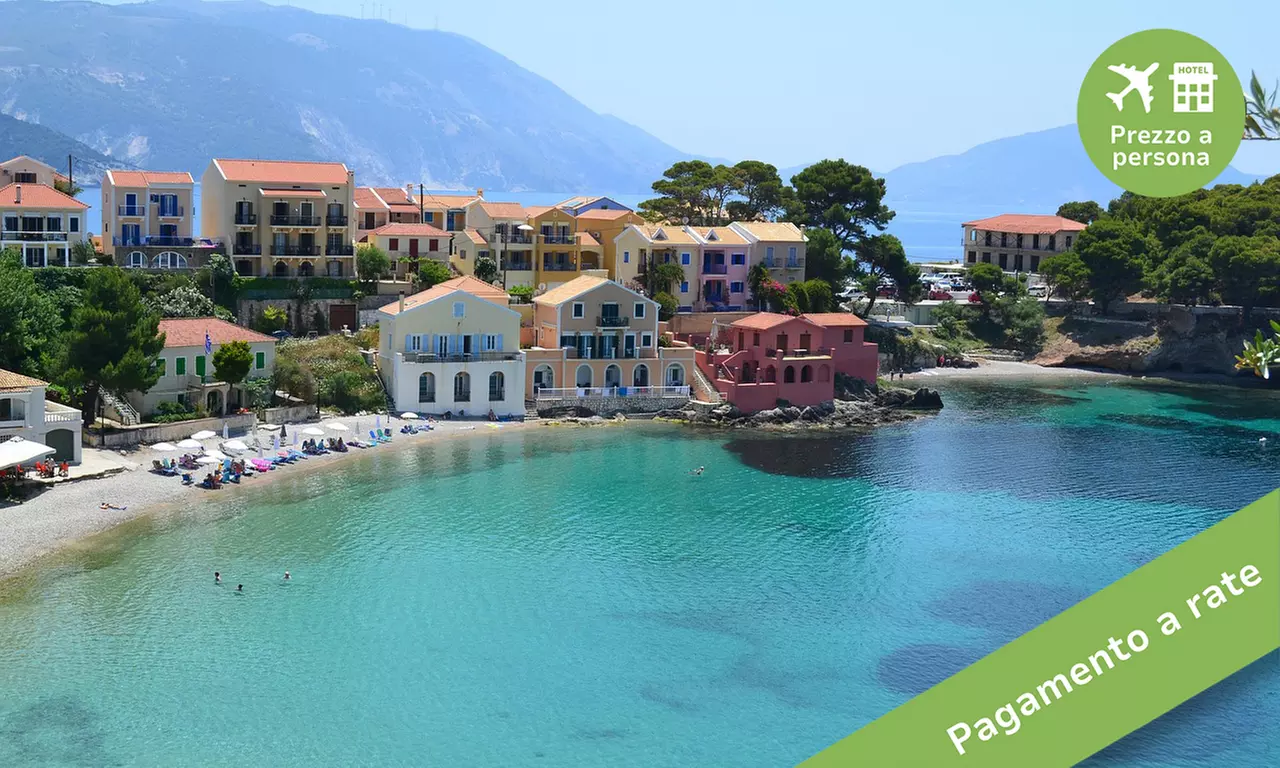 ✈ Cefalonia, Estate 2026: Volo diretto più 7 notti in hotel a rate