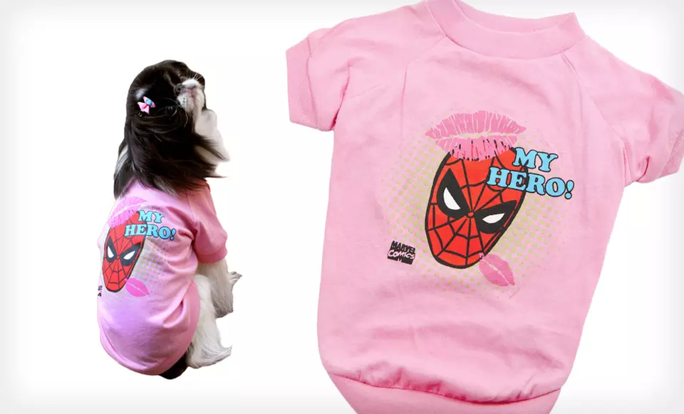 $3.99 for a Marvel Superhero Dog T-Shirt (Up to $12.99 List Price). Multiple Options Available. - Second Medium