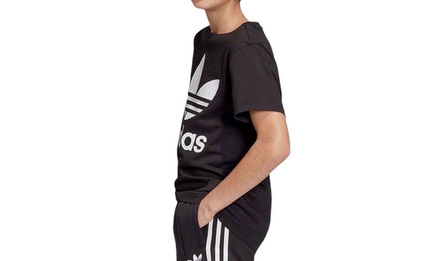 Image 36: Adidas Boys' Unisex Cotton Crew Neck Short Sleeve T-Shirt