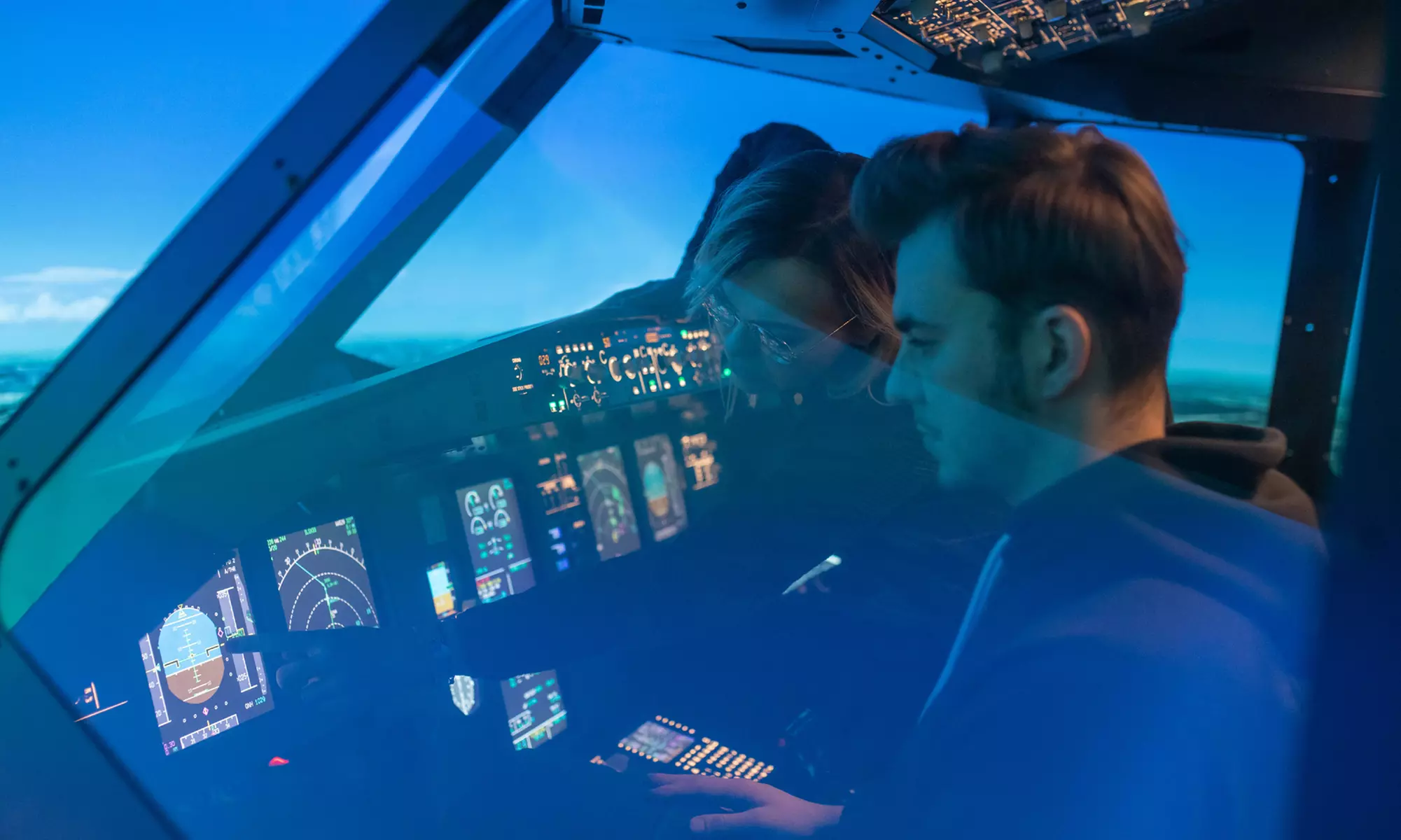 Symulator lotu samolotem pasażerskim w JetZone24