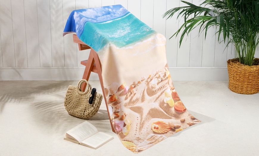 Image 5: Microfibre Quick-Drying Beach Towel