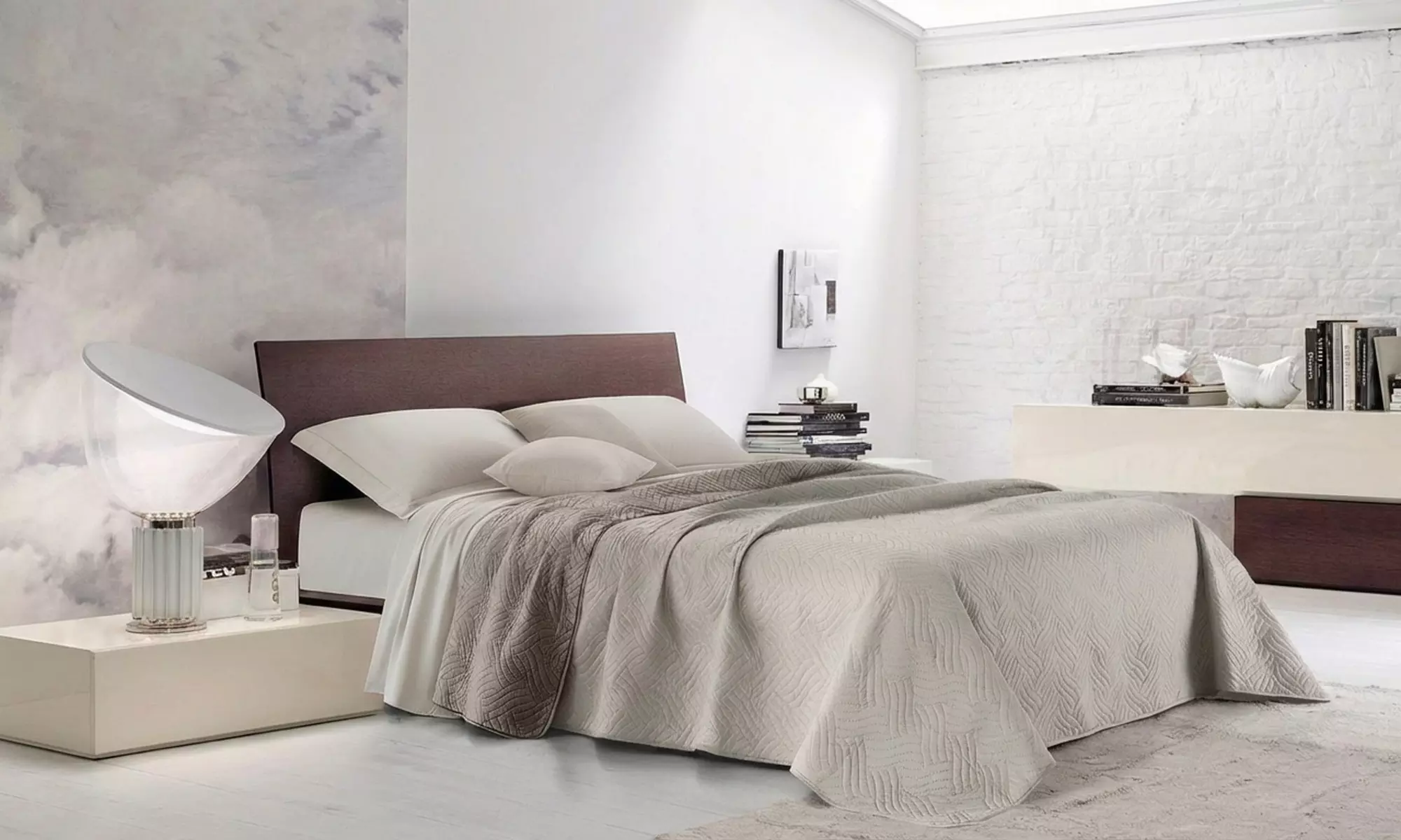 Tweekleurige sprei voor over je bed