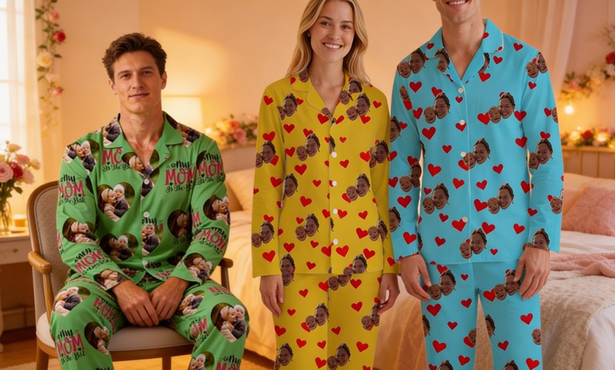 Image 17: Custom Photo Pajama Set from Justyling — Full or Half Set